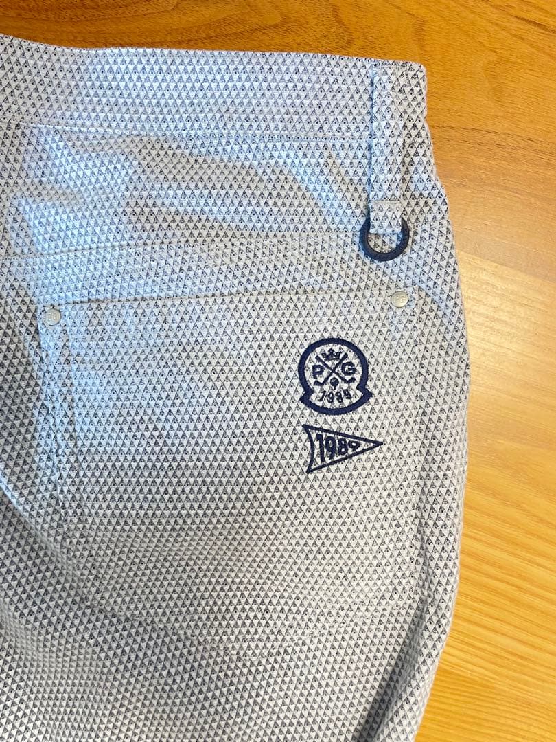 【超美品】PEARLY GATESパーリーゲイツ5 メンズ裏起毛パンツ秋冬