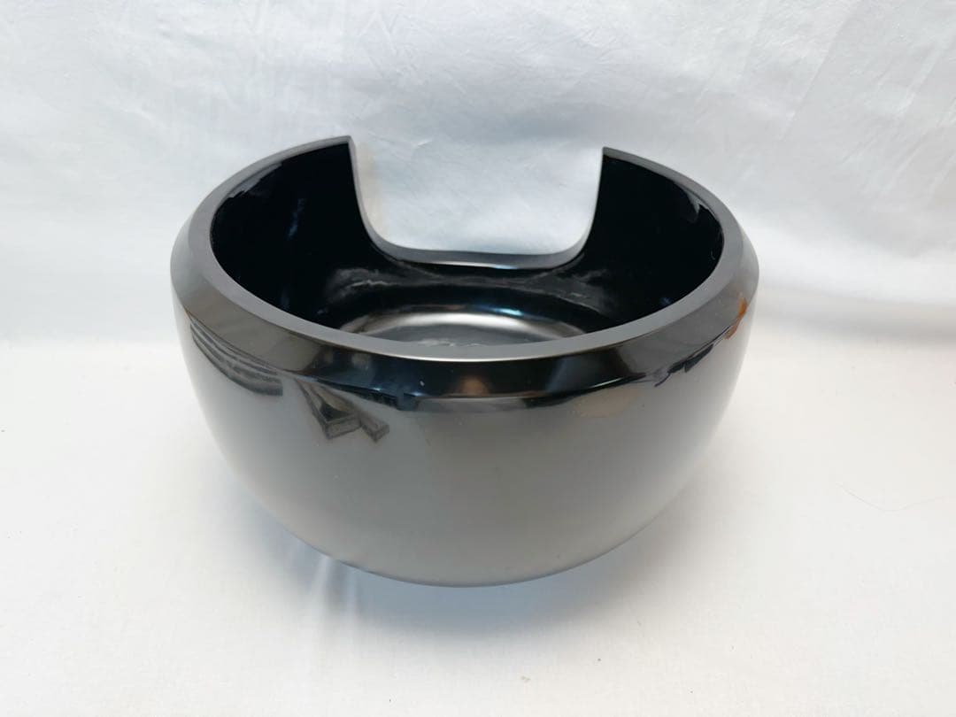 未使用 茶道具 寄神崇白造 桂窯黒真塗 面取土風炉 輪島塗敷板底瓦 火箸灰匙共箱