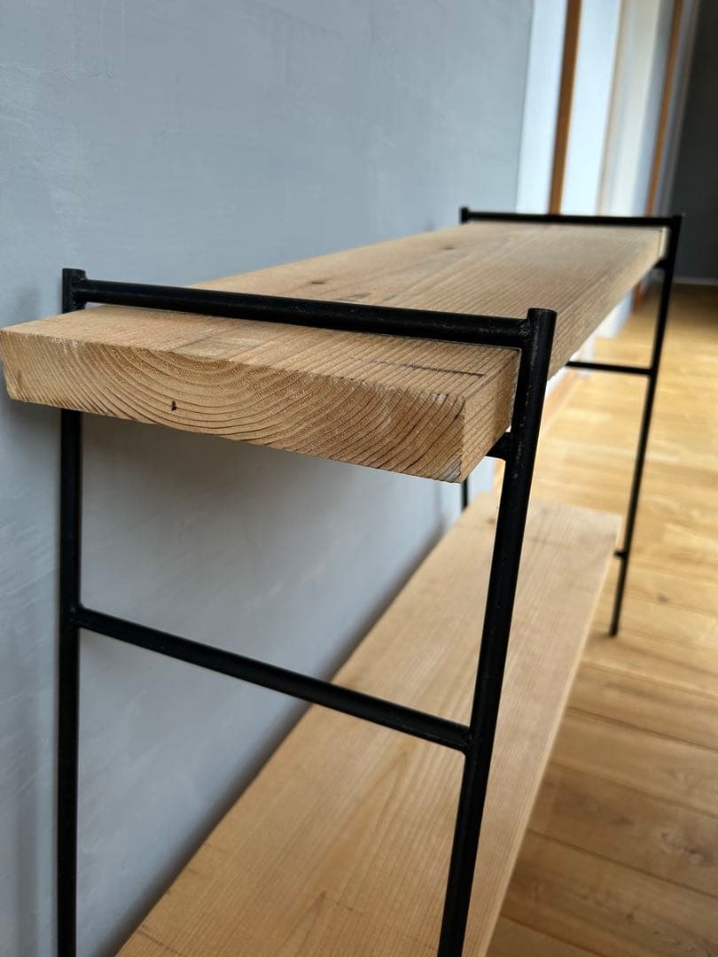 アイアン カスタムラダーラック　キャンプキッチンテーブル　2セット　オーダー品