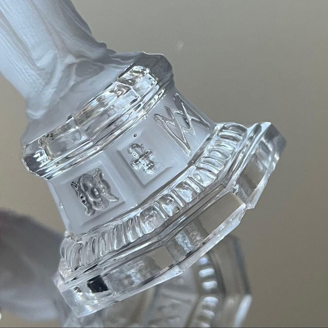 Baccarat バカラ/※刻印有 マリア　キリスト　フロストガラス