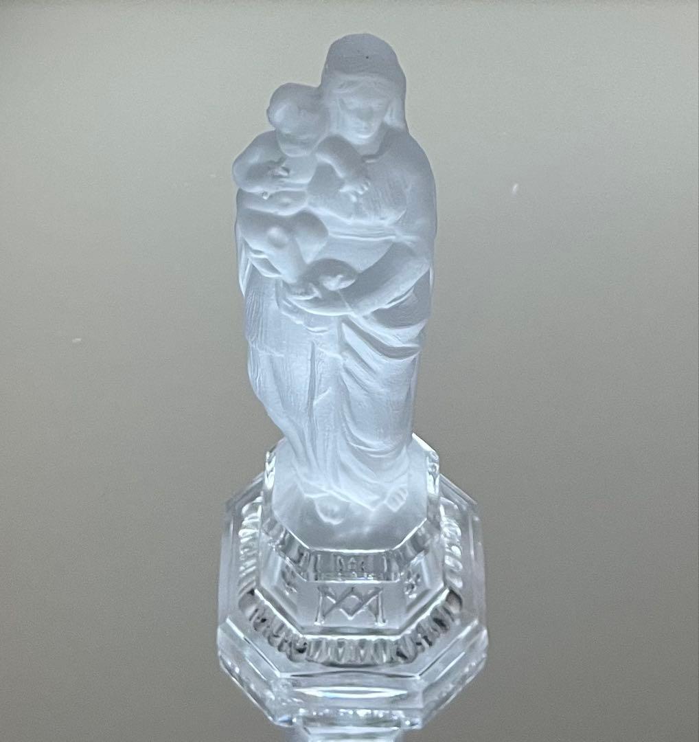 Baccarat バカラ/※刻印有 マリア　キリスト　フロストガラス