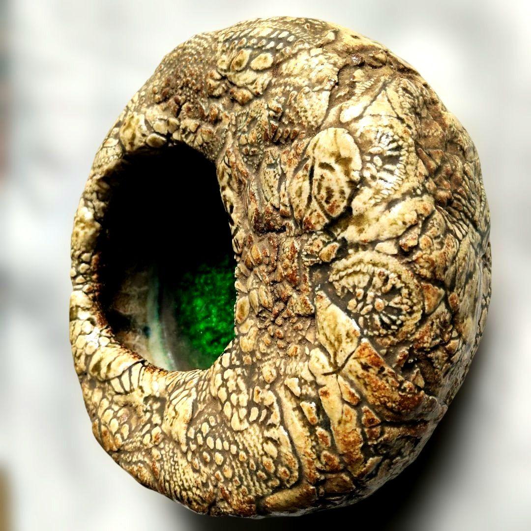 Wato 阿部和唐作 陶器 オーバル置物