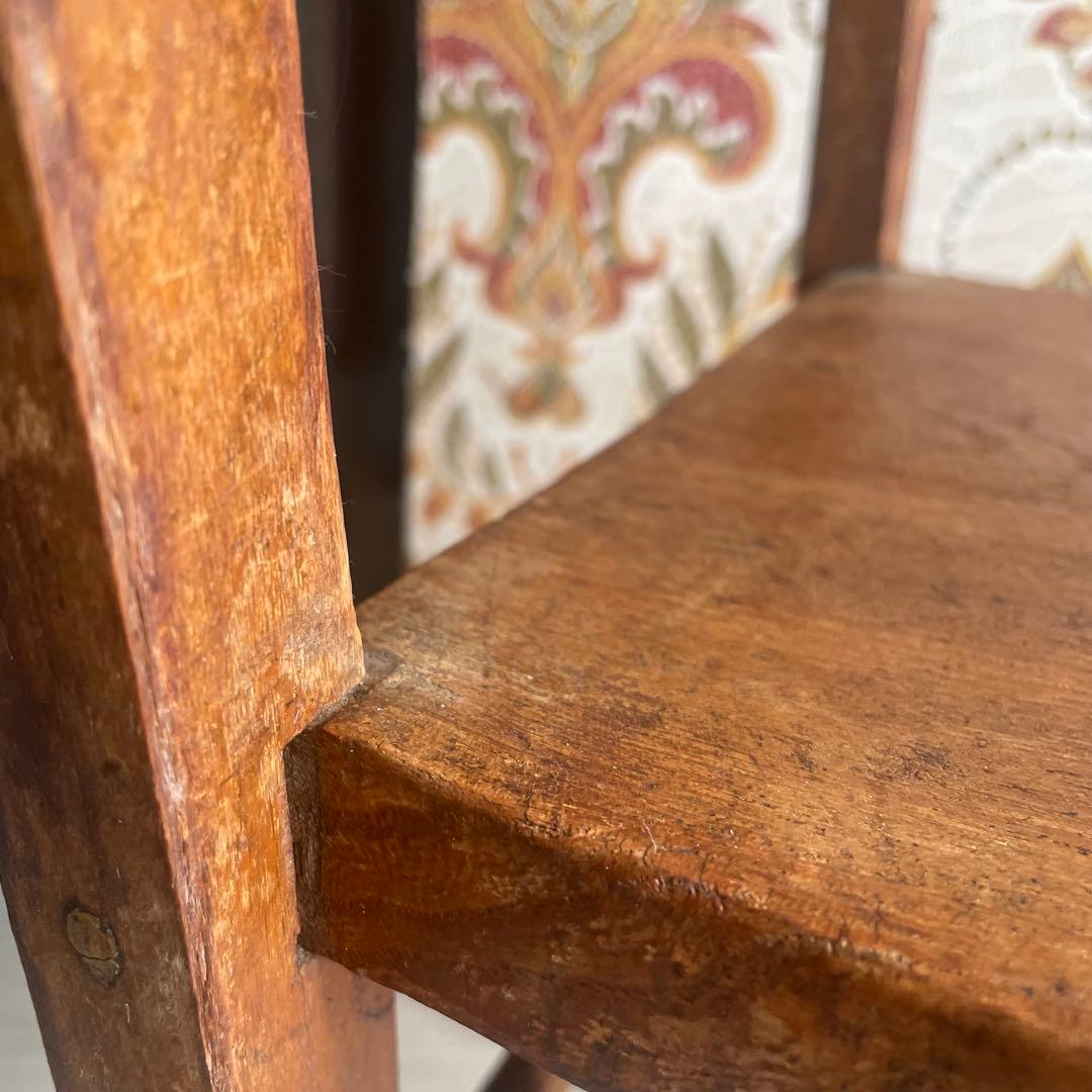 アンティーク/イギリス製/子供用/椅子/木製