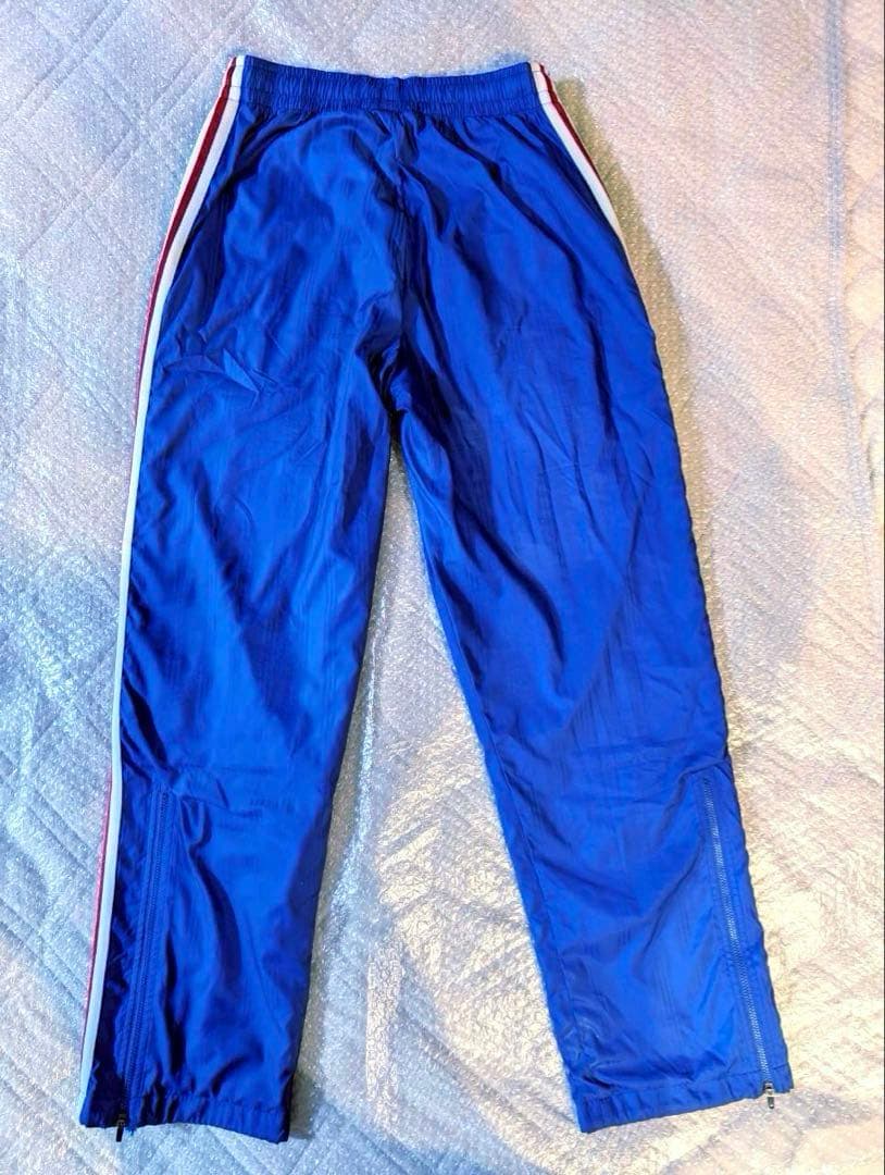 adidas ナイロンジャージ 裏ボア トリコロール Mサイズ 170cm