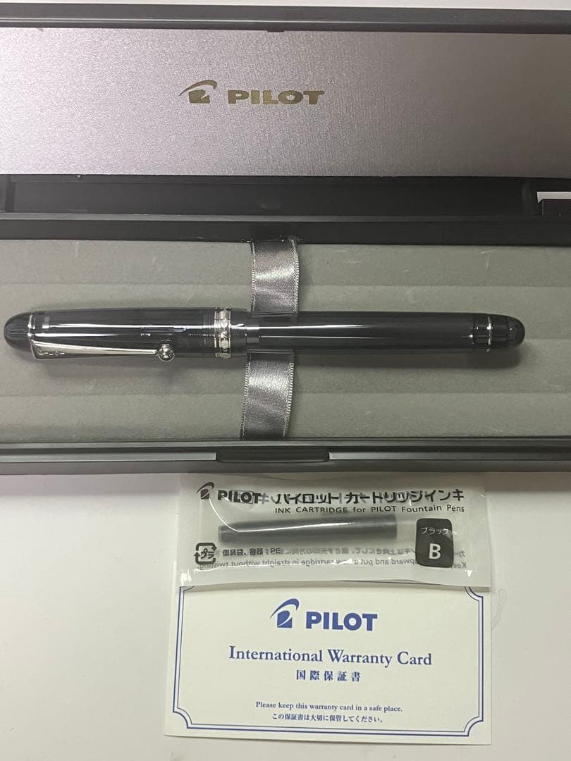 PILOT カスタム74 ノンカラー FKKN-12SR-TB　ブラック　F