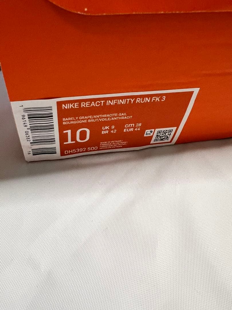 NIKE REACT INFINITY RUN FK3 28㎝/nike2