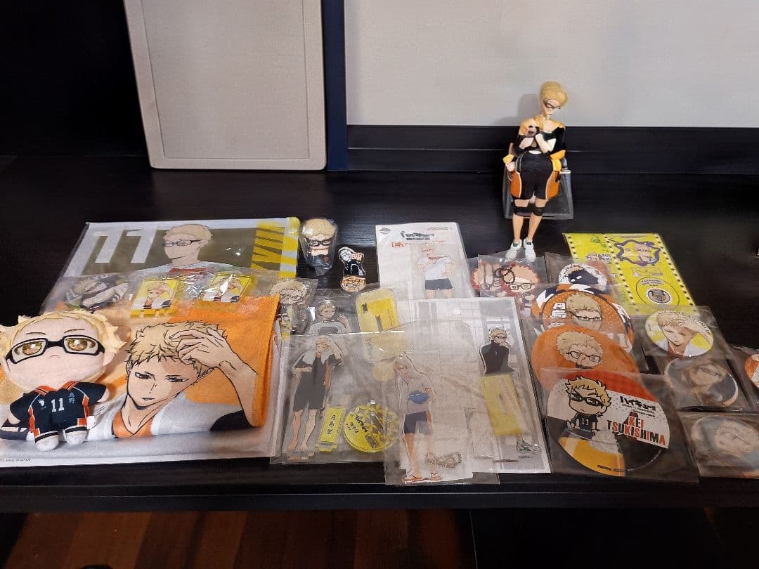 ハイキュー!!月島蛍グッズセット 極楽湯・フィギュア・アクスタ・缶バ