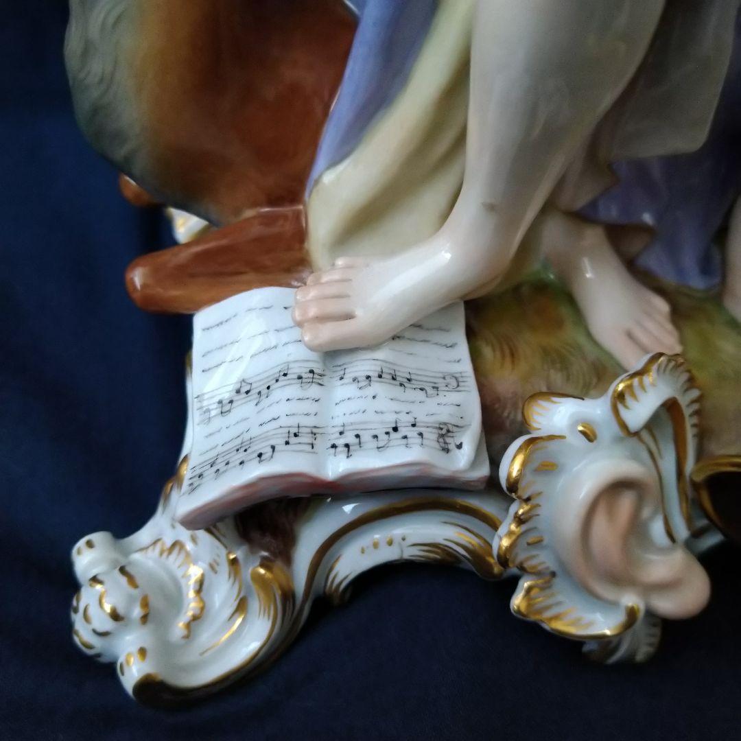 希少✤1924年以前マイセン(Meissen)『聴覚(五感の寓意より）』
