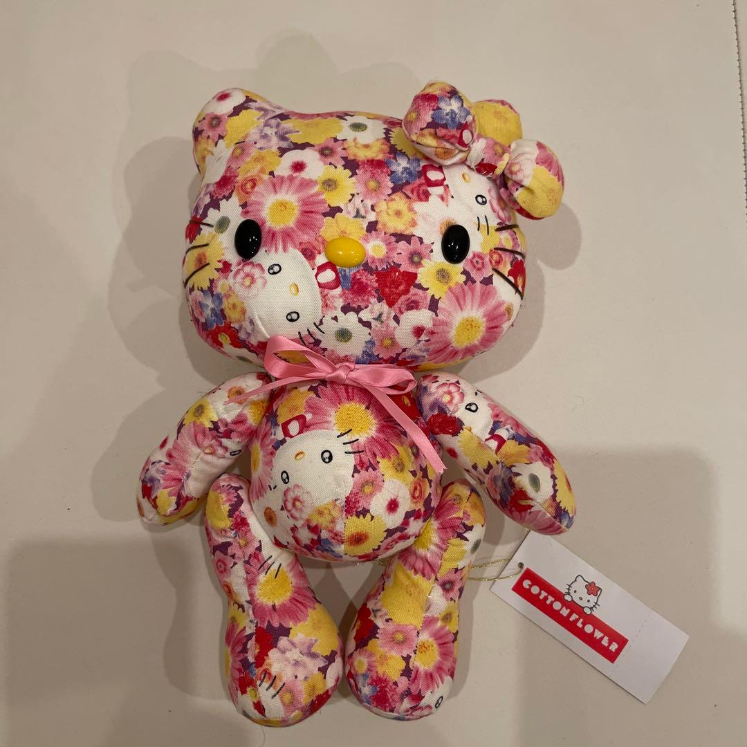 【最終値下げ】コットンフラワー柄キティーちゃん