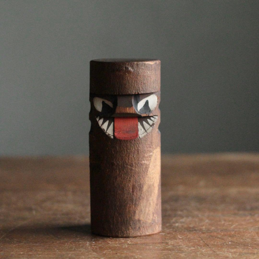 木でこ 木仙作 大友人形 郷土人形 魔除けの神 民芸 古道具 アンティーク