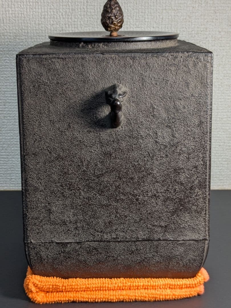 【お値下げ】三代川邊庄造 若作 憲一 奈良釜 牛童子四方釜 十牛図