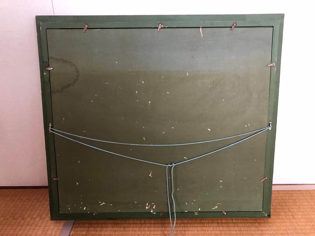 油絵　額装　金装　港