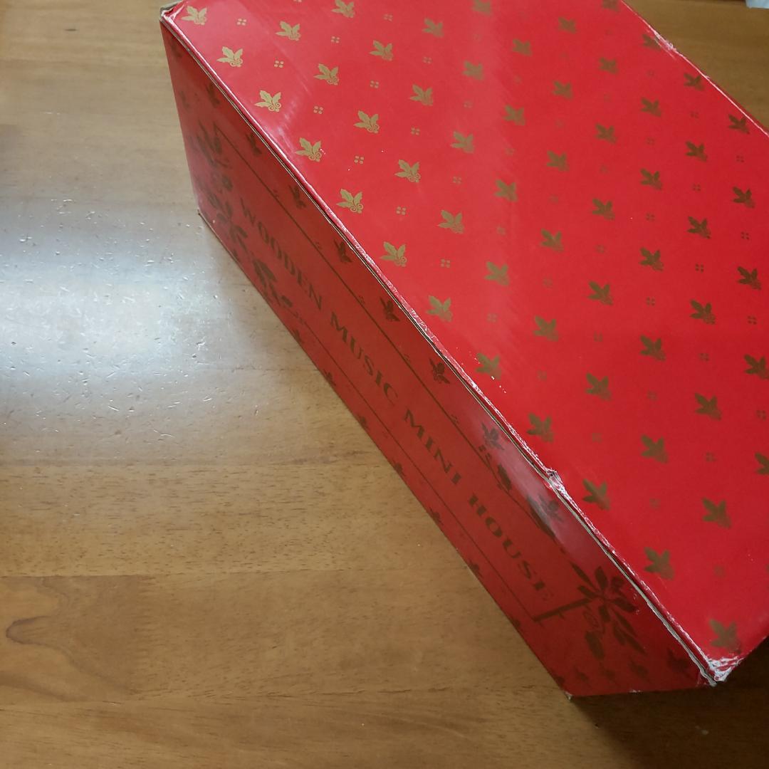 ハウス型オルゴール　新品訳アリ　ドールハウス　ミニチュア　クリスマス　ジオラマ