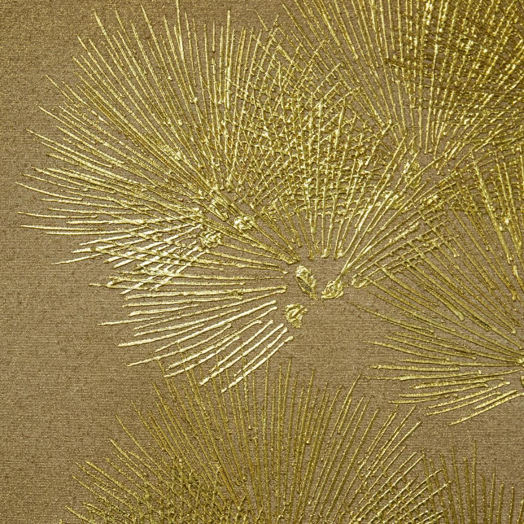 掛軸-1411　西山観修　松寿　共箱　金刺繍作品