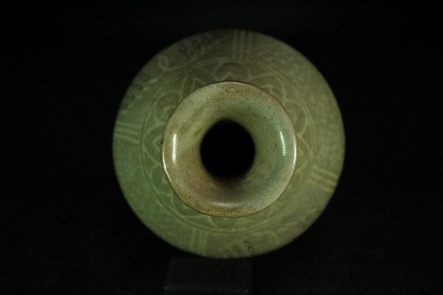 高麗美術 李朝 柳模様 徳利(K-A826)