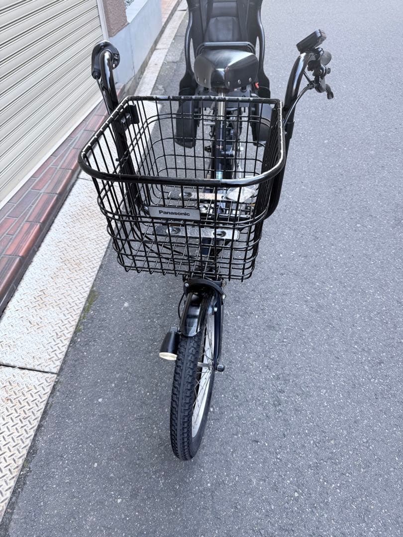子供乗せ　パナソニック　電動アシスト自転車 チャイルドシート付き ブラック