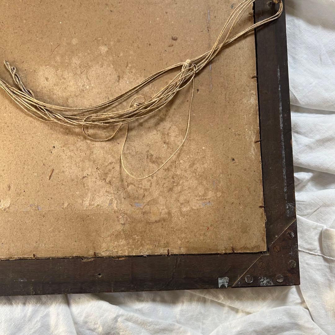 フランスアンティーク　フレデリックモーガン　リトグラフ　絵画　壁掛け　額装品