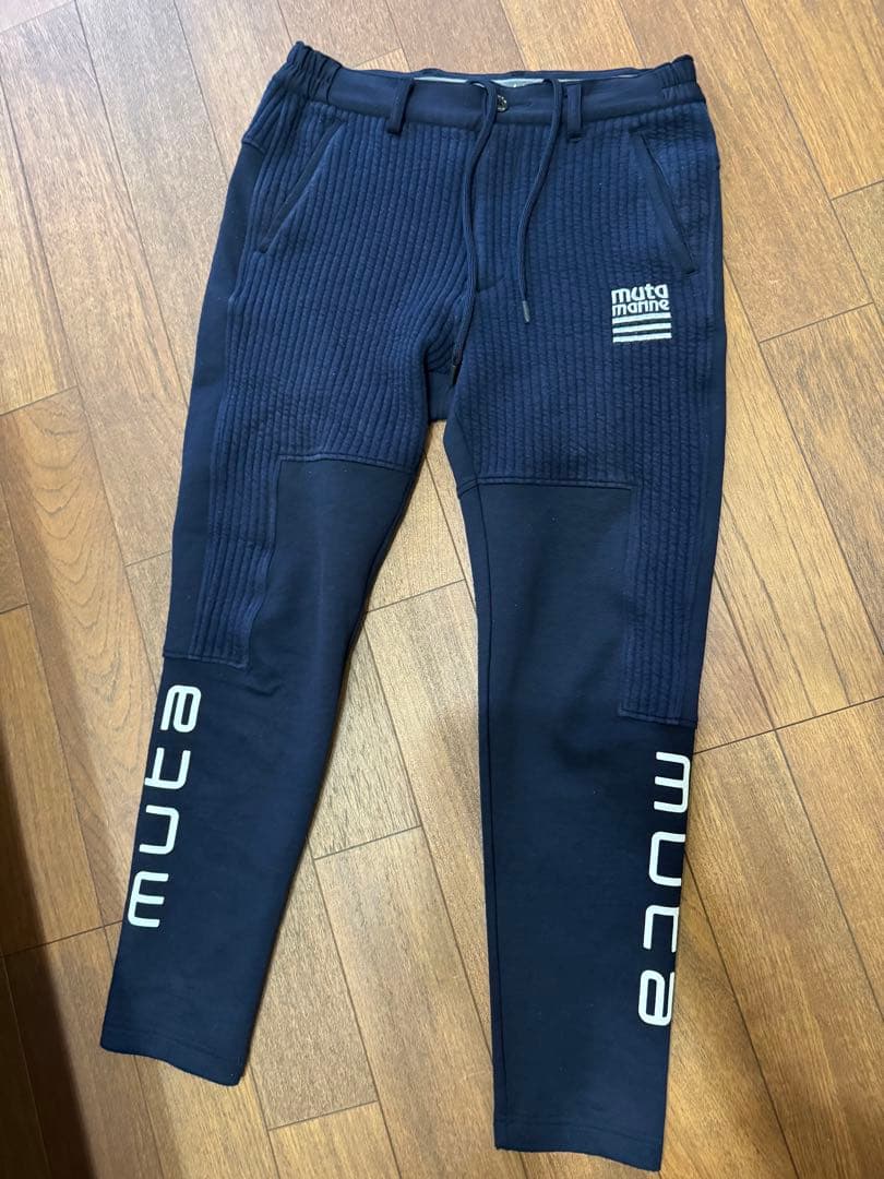 muta marineストライプキルトムーバブルゾンセットアップSサイズ