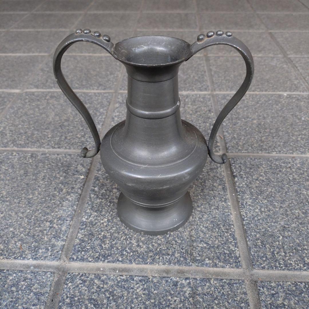 フランス　エタン製 錫　花瓶