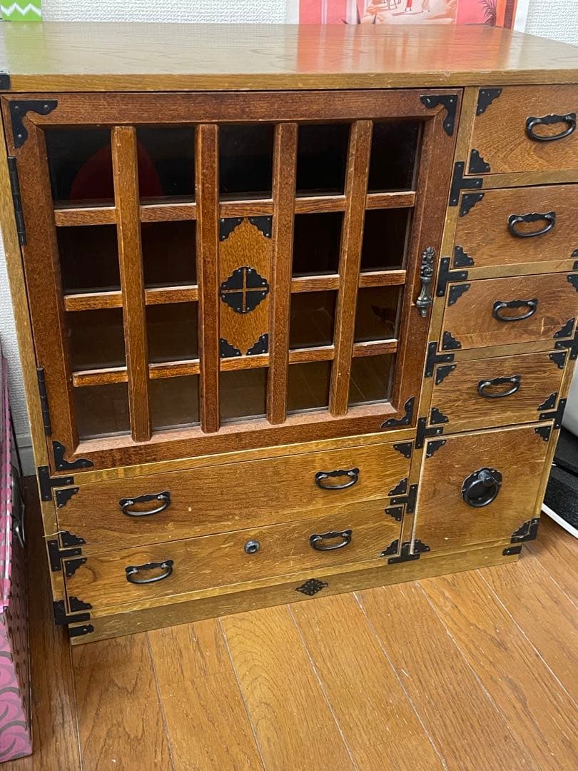 ミニ箪笥　タンス　昭和レトロアンティーク　ビンテージ　古道具　木製　小物入れ