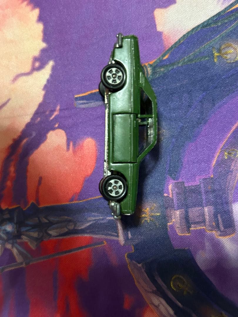 トミカ　日本製　ニッサン　ブルーバード　SSSクーペ　1Aホイール　緑