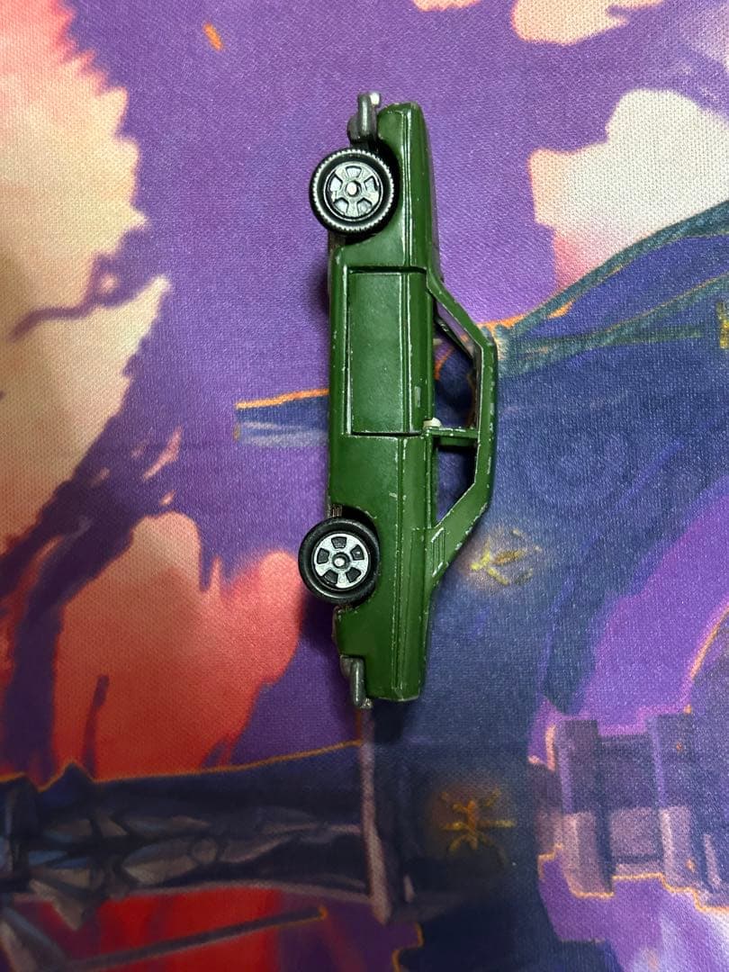 トミカ　日本製　ニッサン　ブルーバード　SSSクーペ　1Aホイール　緑