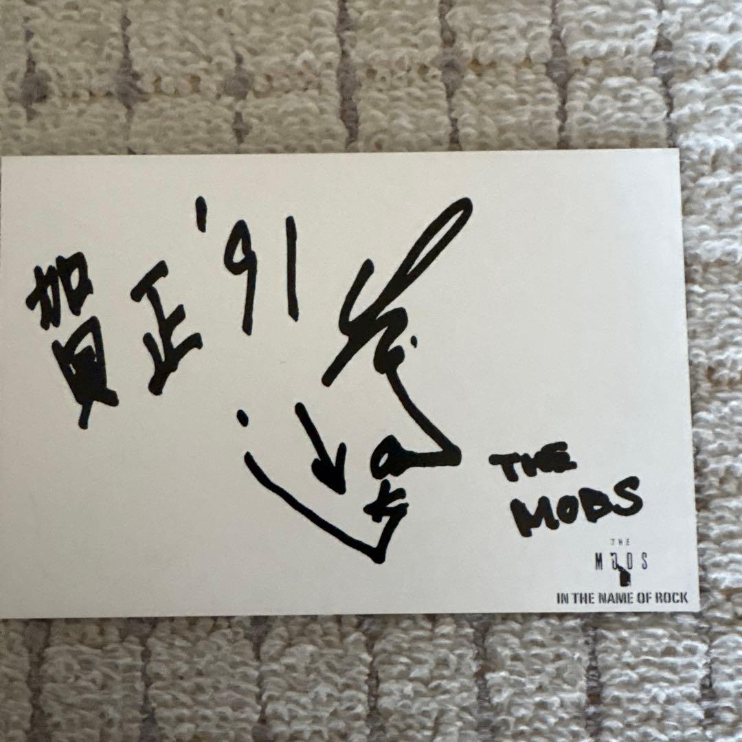 ＴＨＥ　ＭＯＤＳ　ポストカードセット サイン入り