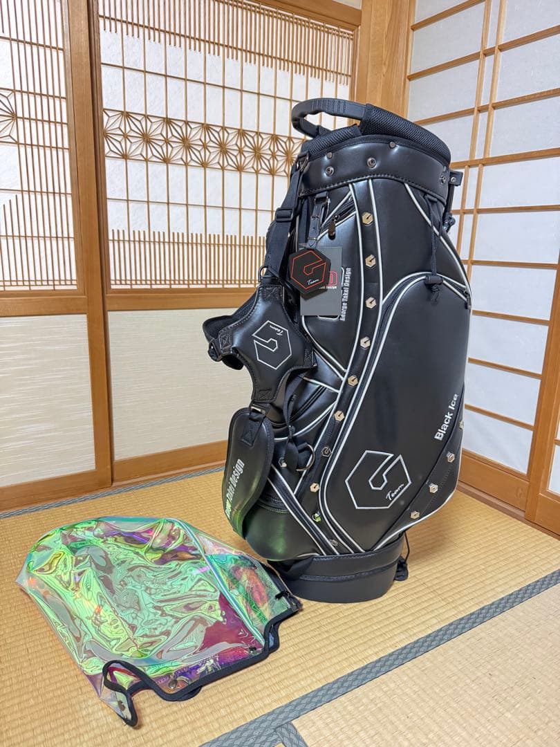 【未使用・超美品】GTD Black Ice キャディバッグ　ブラック/シルバー