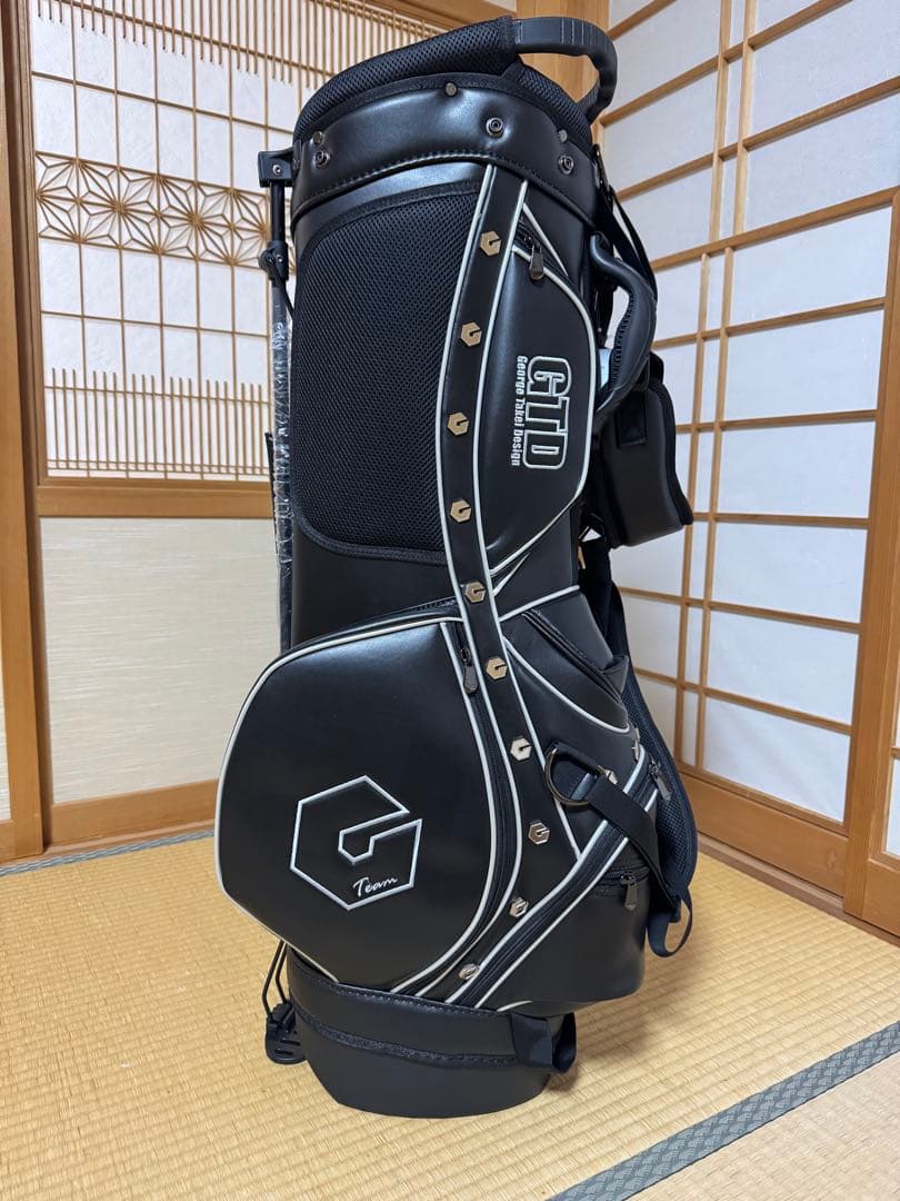 【未使用・超美品】GTD Black Ice キャディバッグ　ブラック/シルバー