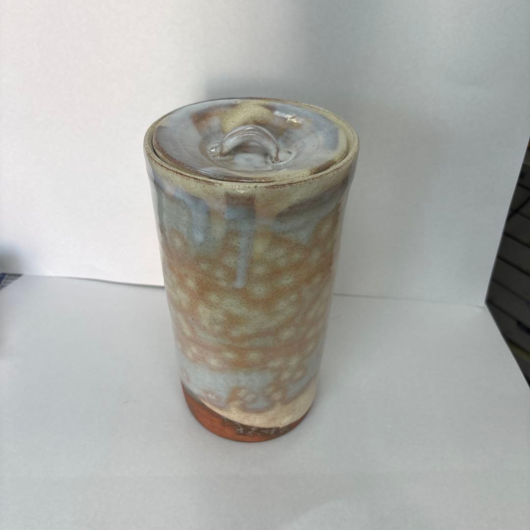 茶道具　萩焼　細水指　林紅陽作　新品
