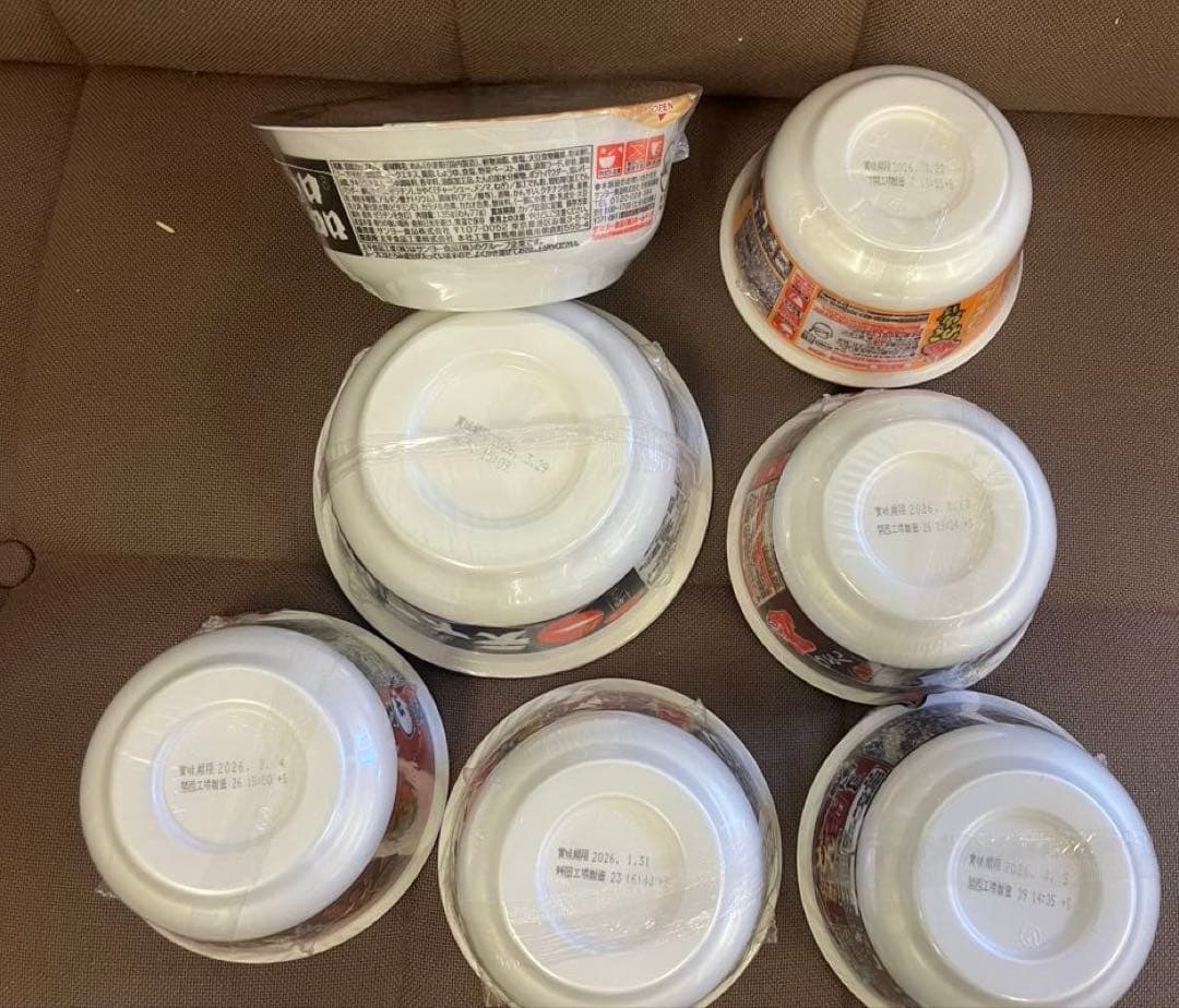 インスタントラーメンカップ麺　カップ焼きそば　袋麺　お菓子