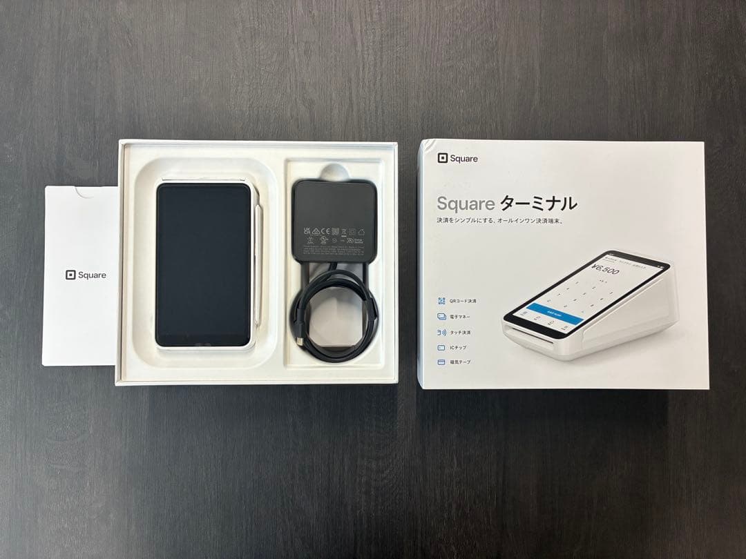 【正規販売品】Square ターミナル　ほぼ未使用　レシートロール紙20巻付