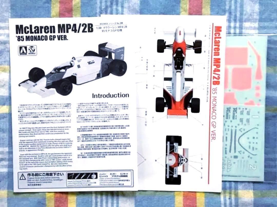 アオシマ/BEEMAX 1/20 マクラーレン・TAGポルシェ MP4/2B