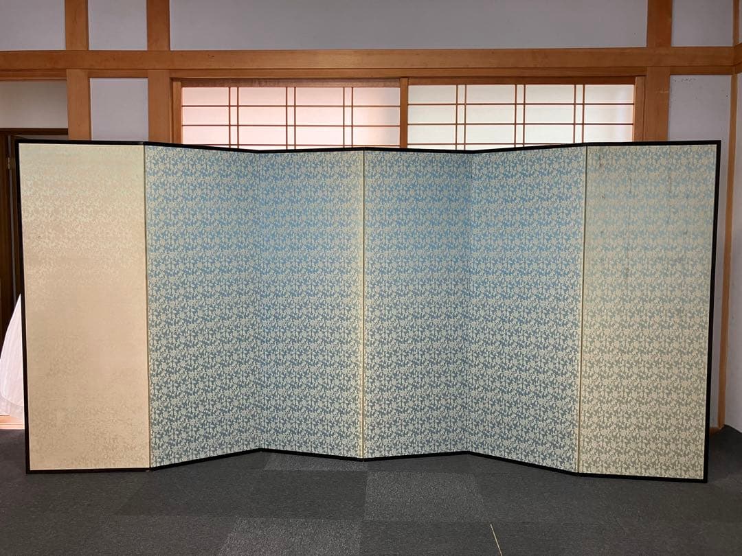 屏風 書 短冊 引取品 年代物 時代物 詳細不明