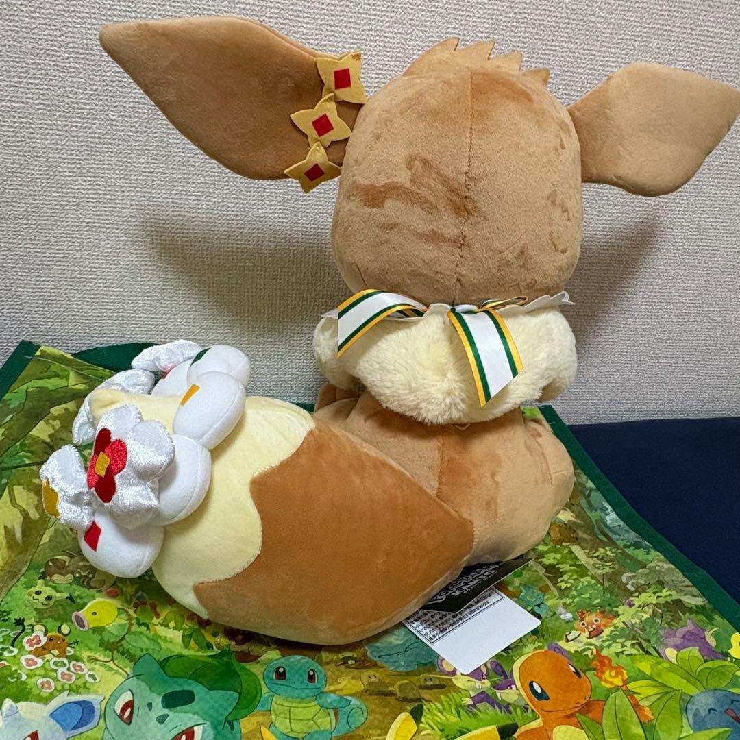 【新品タグ付き】ポケパークカントー限定品　ピカチュウ イーブイ ぬいぐるみセット