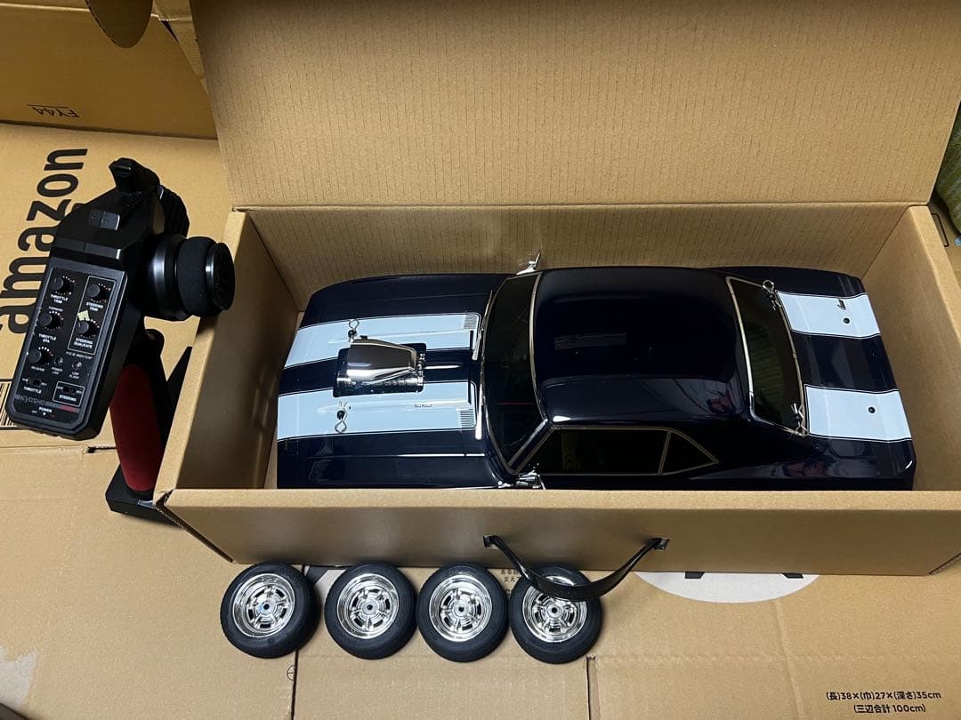 京商 Z28カマロ 550モーター カスタム塗装 LED プロポ付きセット安売り