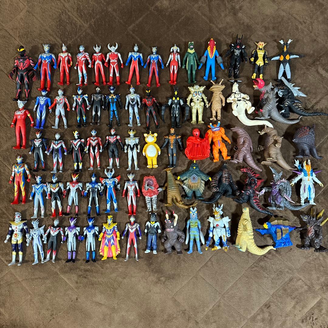 ウルトラマン 怪獣　ソフビ まとめ売り　69体