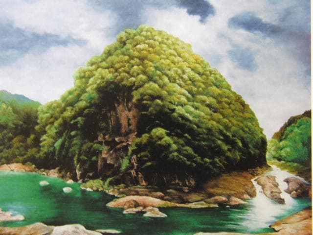 辰将成、【遠い日（孤影）】、希少な画集画、新品高級額・額装付