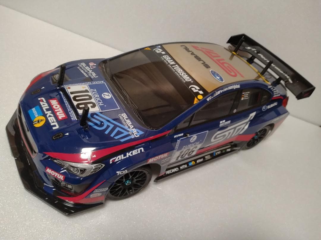 タミヤ　TT02シャーシ　WRXボディ付き