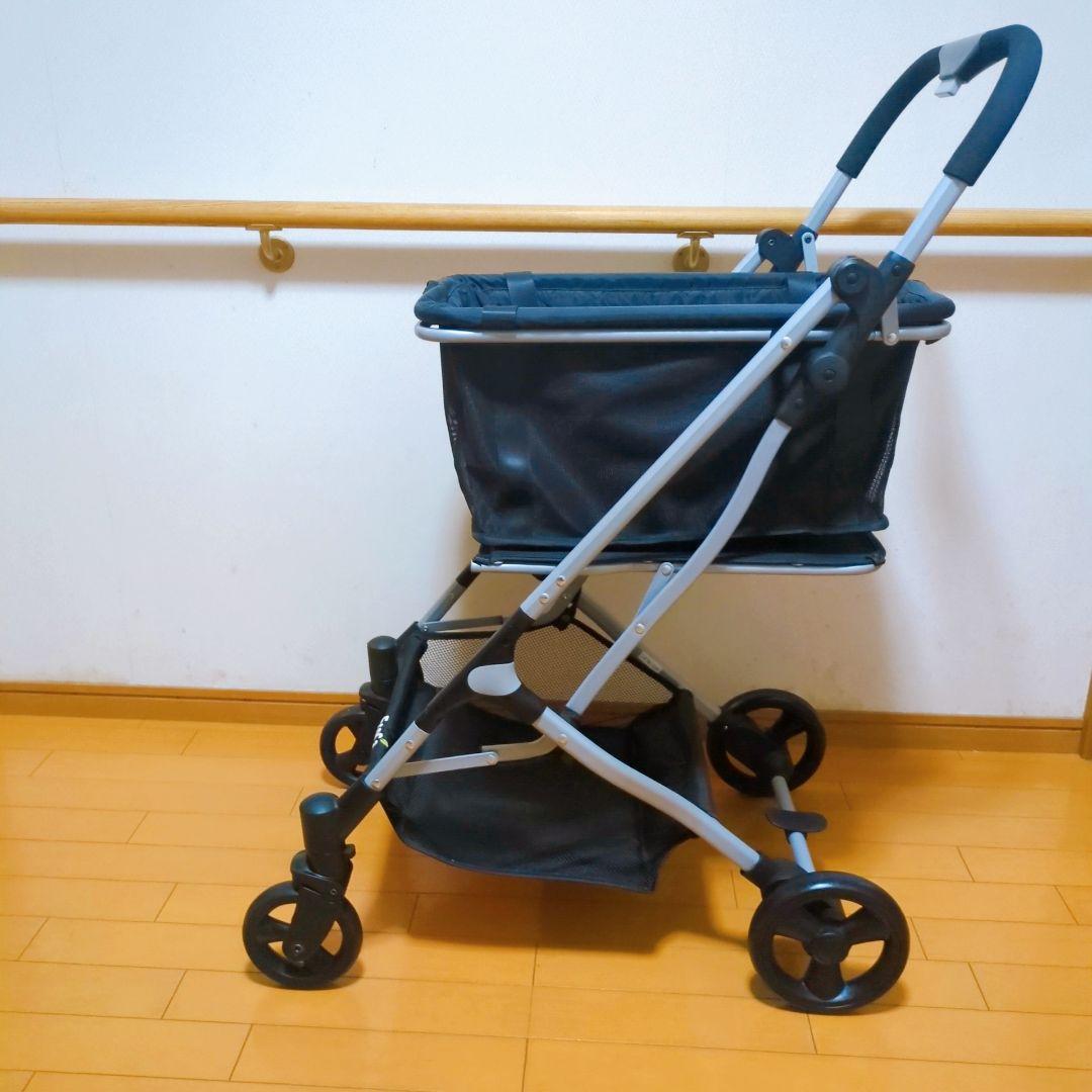 ✨美品✨EcoCa マイバッグセットブラック 折りたたみ式 ショッピングカート