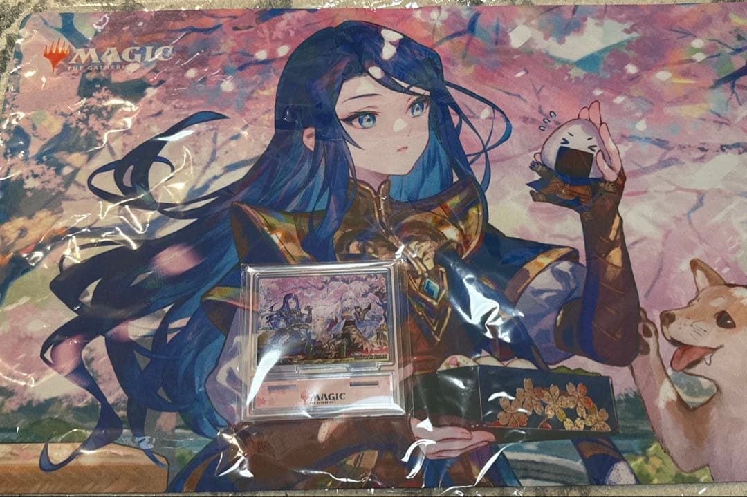 MTG 放浪皇のお花見キャンペーン　ナーセット　プレイマット＆アクスタ