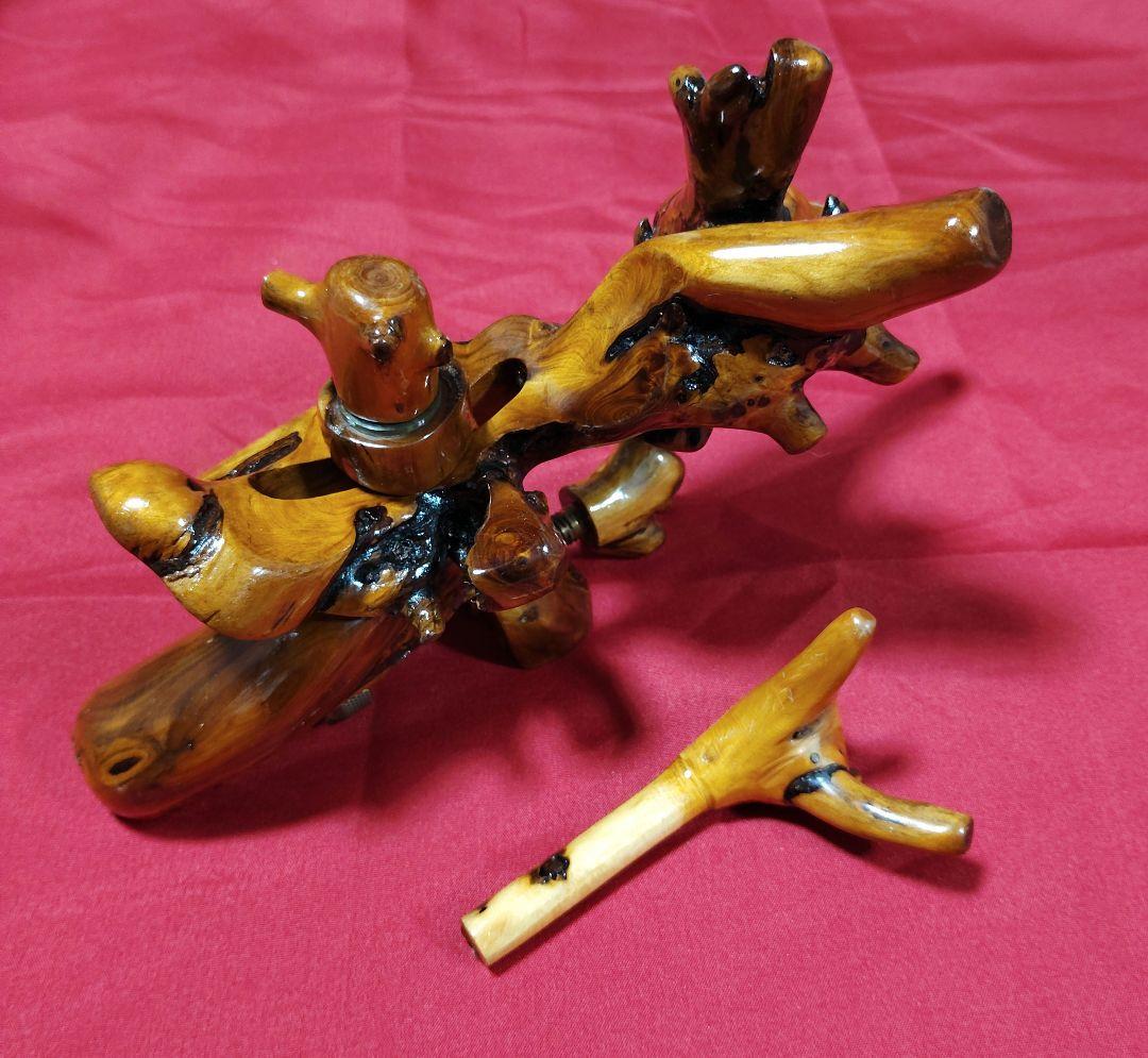 ヘラブナ釣り☆杜松工房立ち枯れ杜松万力★竿枕★一点物134