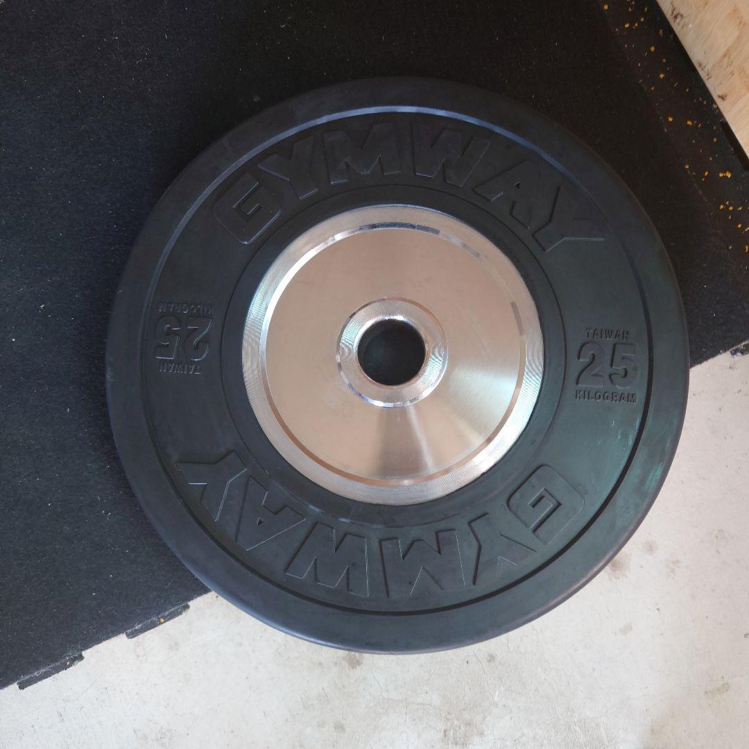 クレサザさん②GYMWAY 25kg ウエイトプレート