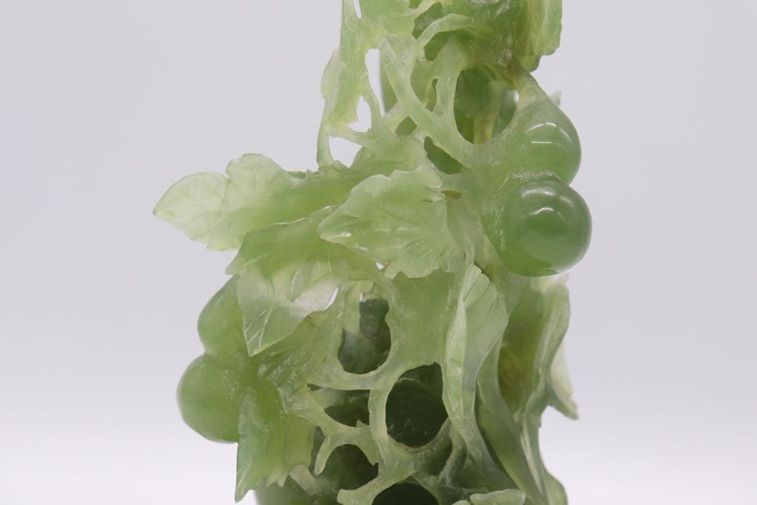 玉製　鳥瓢箪　置物　送料込み250205