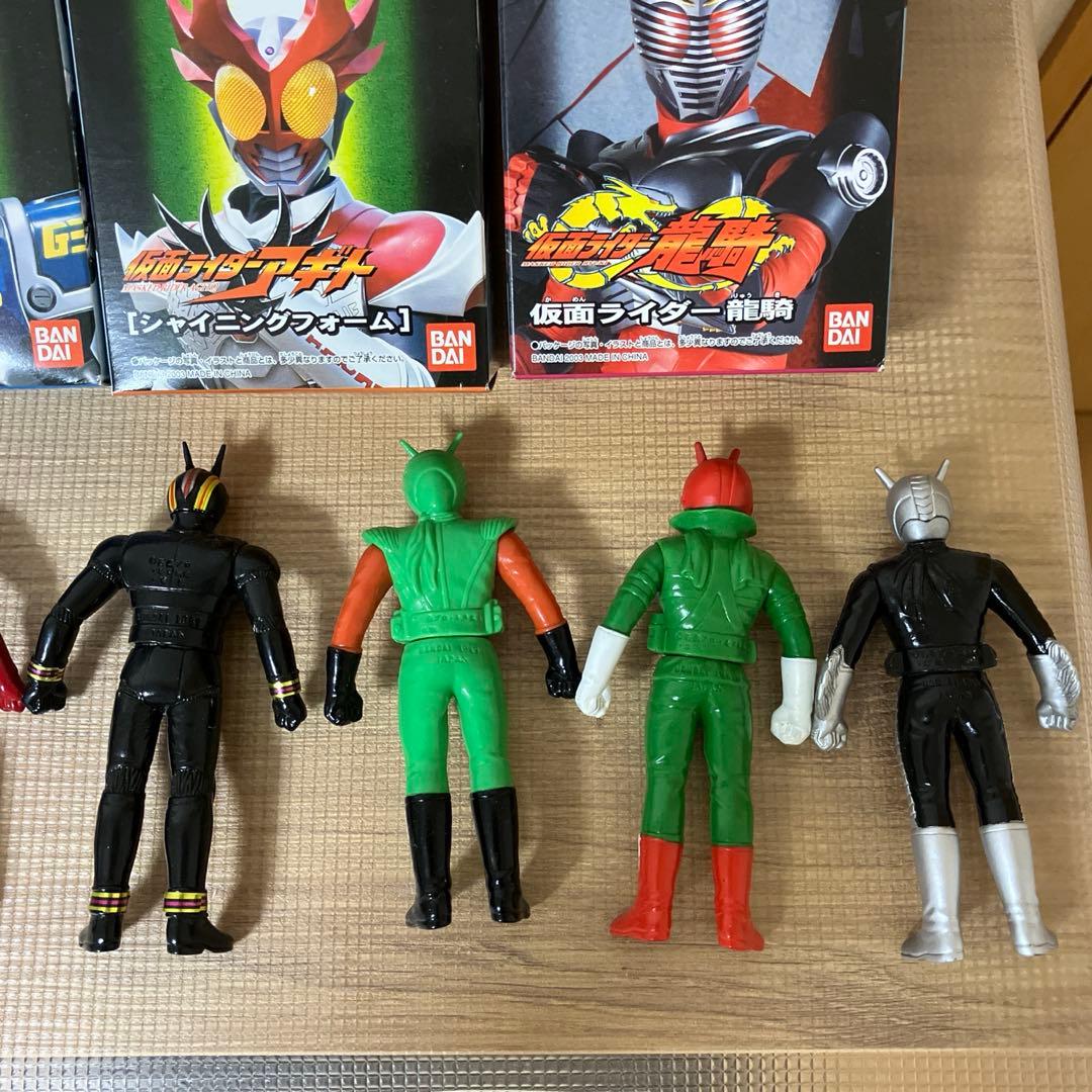 仮面ライダー ライダーヒーローシリーズ ソフビ 箱入り30体 箱無し10体