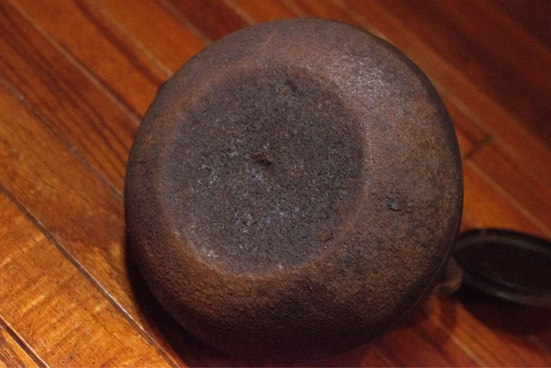 煎茶道具 古作 時代物 鉄瓶 釜師 雲色堂造 銅蓋 湯沸