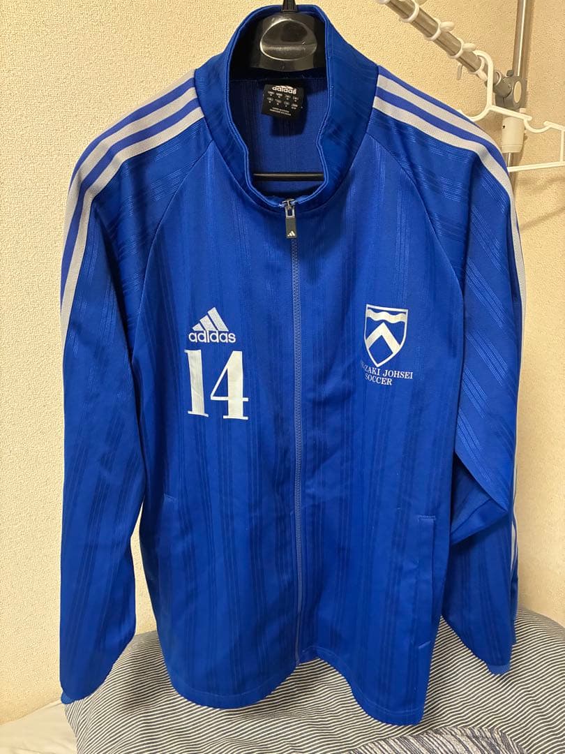 岡崎城西ジャージ上下セット ハーフパンツ3点 adidas 青色 メンズ ウエア