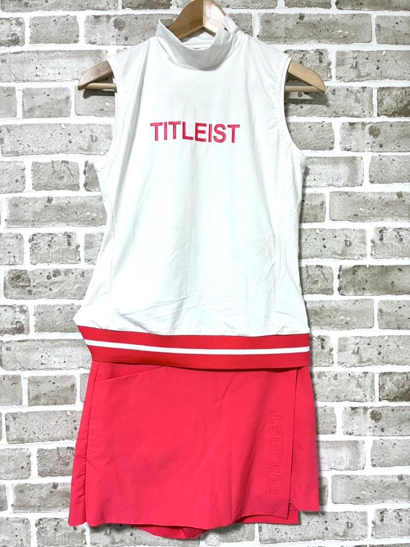 【フォロー割】良品 タイトリスト セットアップ モックネック&スカートパンツ S