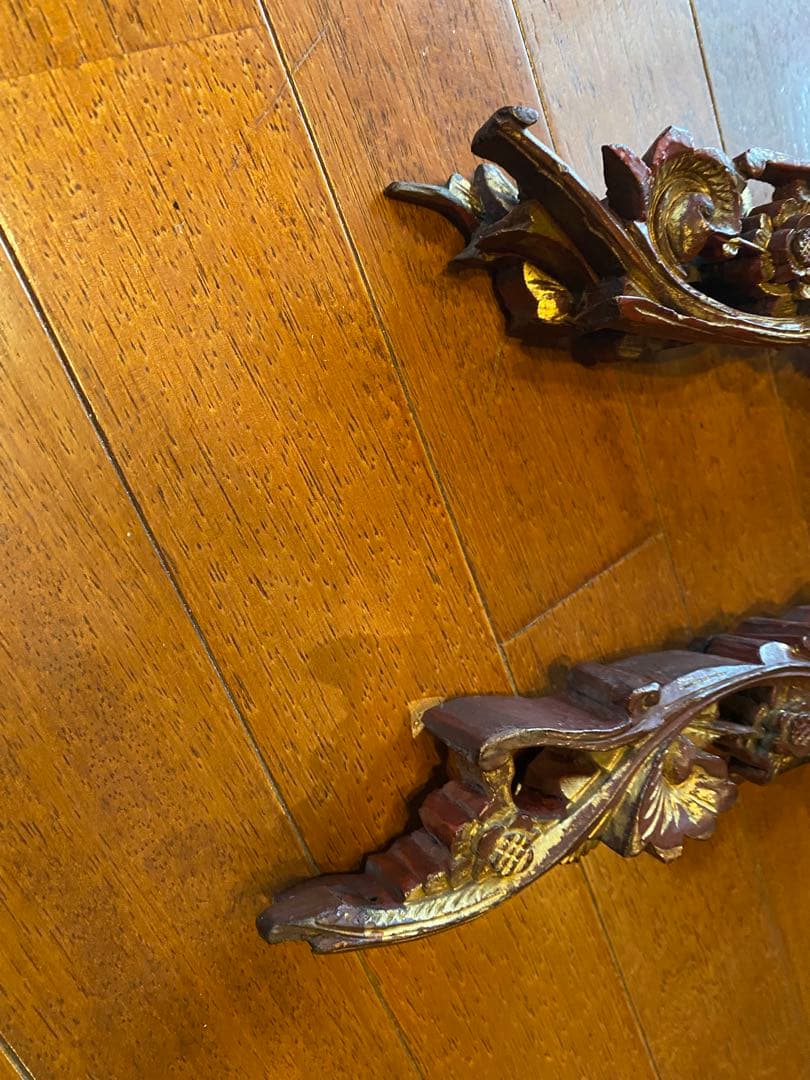 中国アンティーク　龍の彫刻