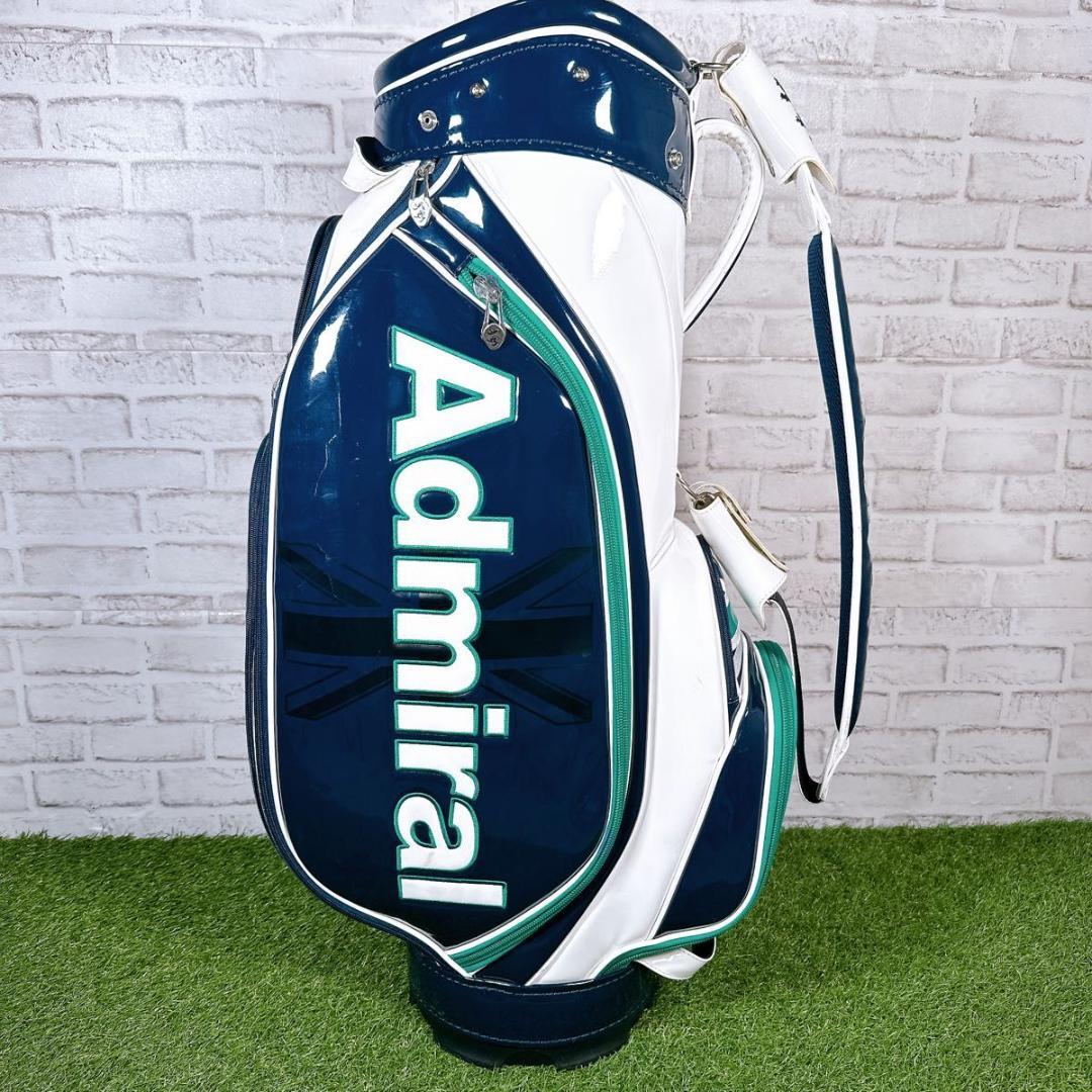 Admiral アドミラル キャディバッグ エナメル 9型 ユニオンジャック